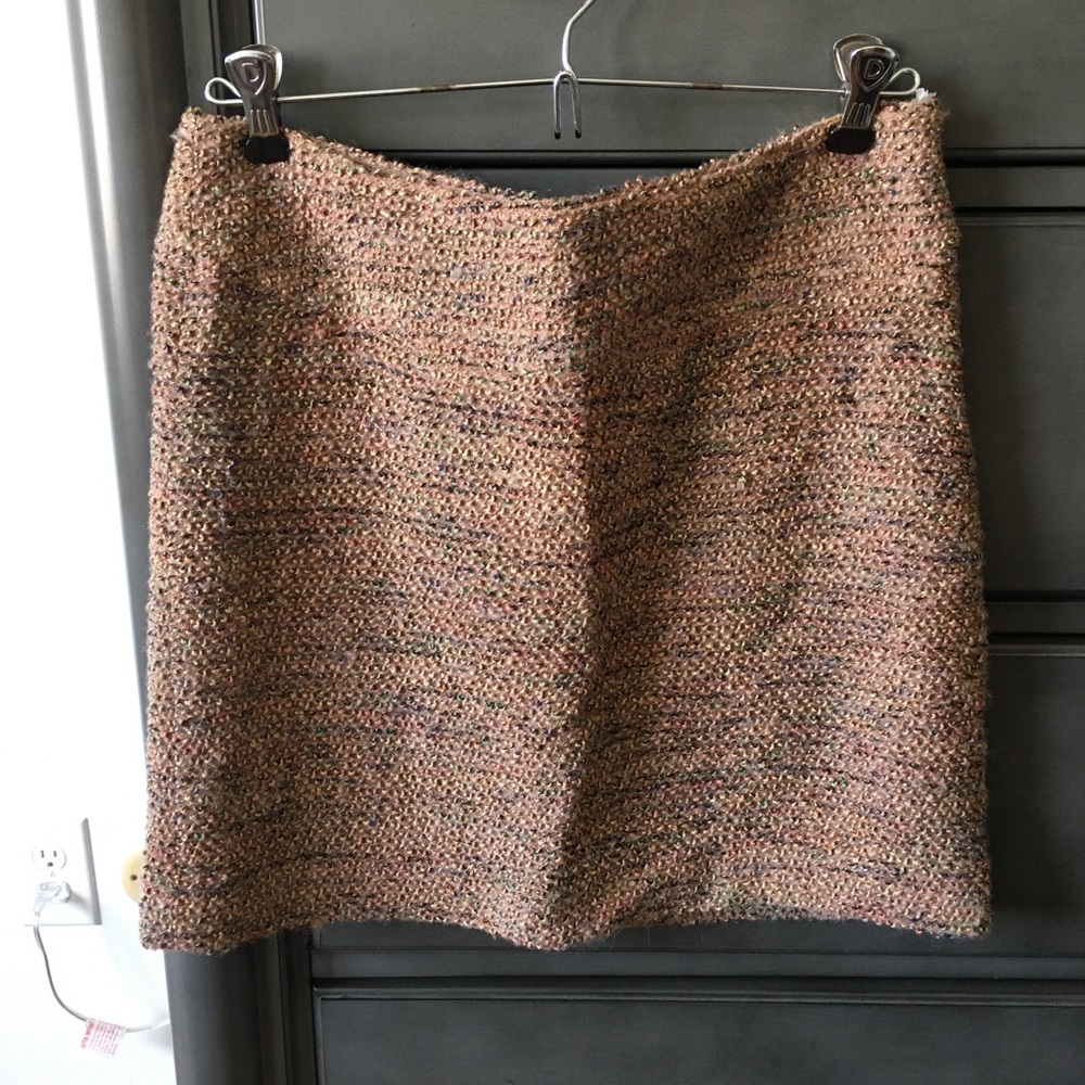 Tweedy/boucle mini skirt from the Limited